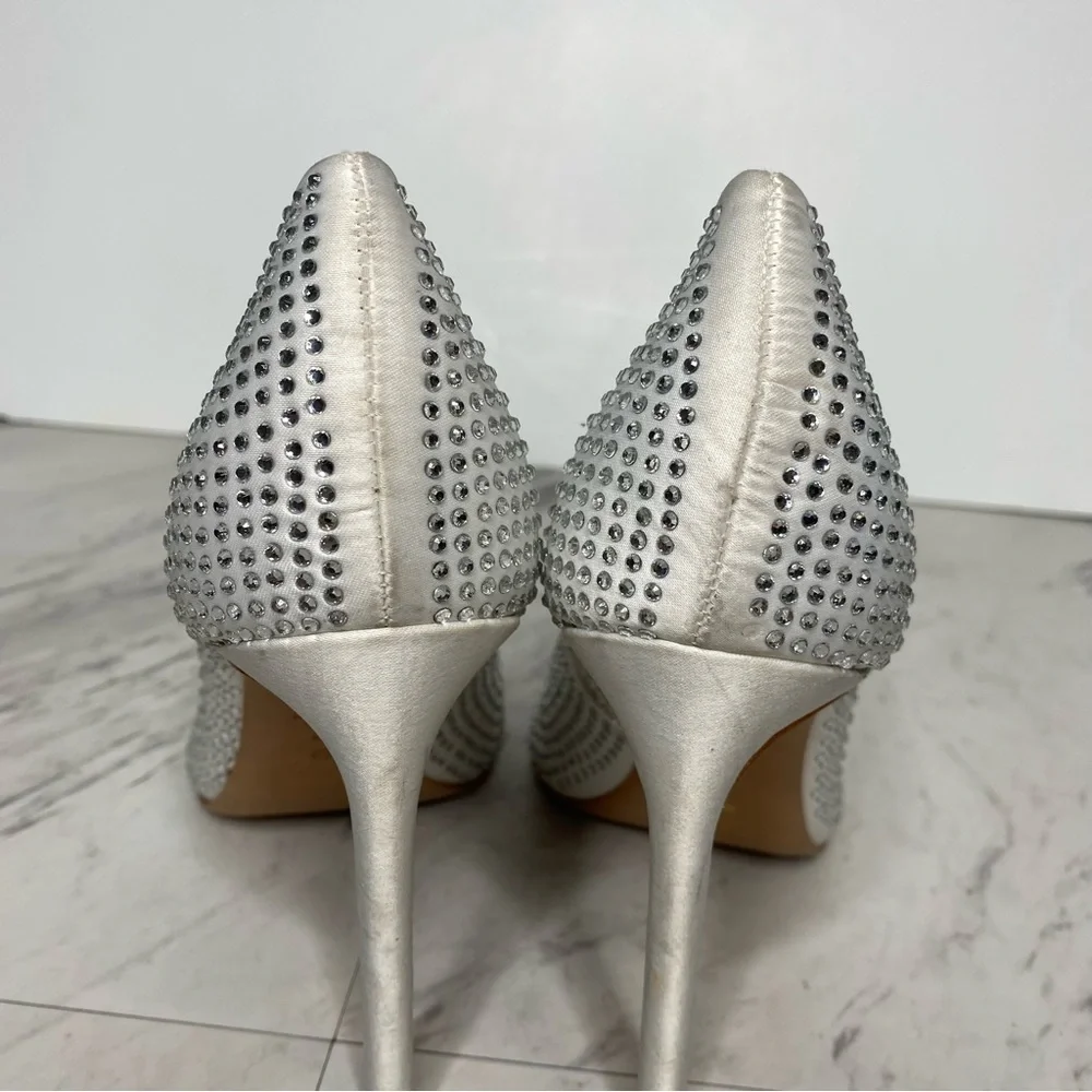 Schutz Lou Crystal Pointy Toe Pump 9B